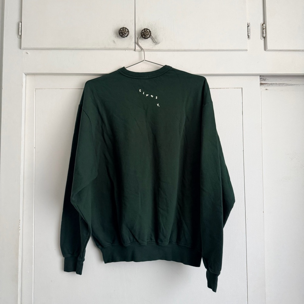Clare V Forest Oversized Oui Sweatshirt - Picture 6 of 7
